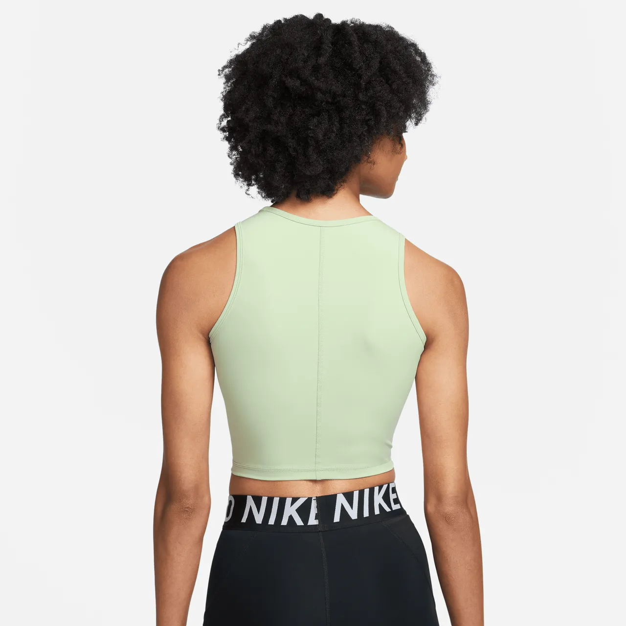 Nike Pro Dri-FIT Women's Crop Tank Top - Green - Polyester