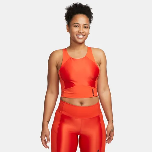 Nike Pro Dri-FIT Women's Crop Tank Top - Red - Polyester