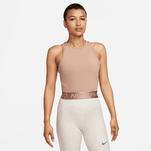 Nike Pro Dri-FIT Women's Crop Top - Brown - Polyester
