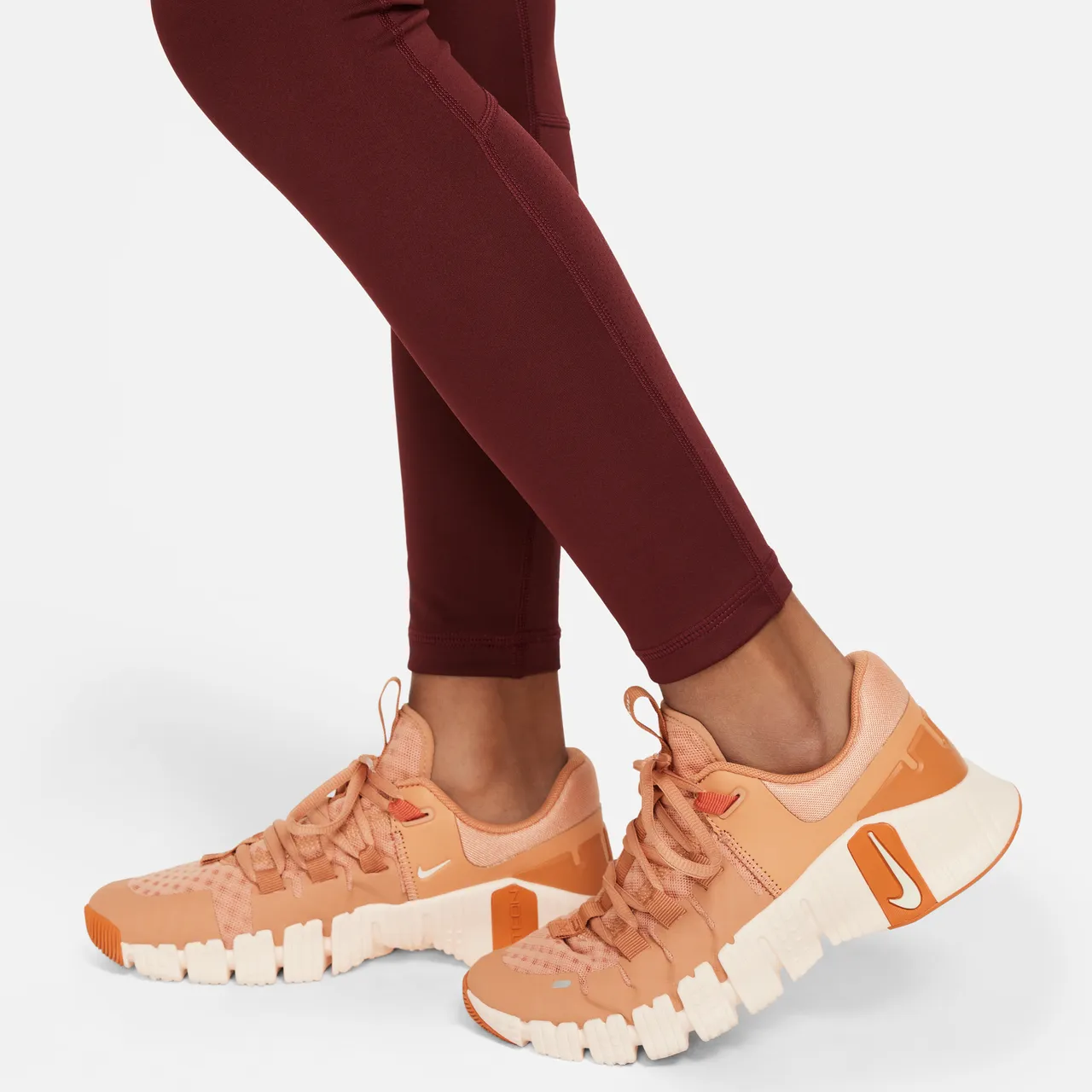 Nike Pro Girls' Dri-FIT Leggings - Red - Polyester