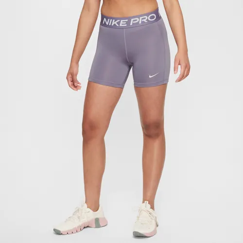 Nike Pro Leak Protection: Period Girls' Dri-FIT Shorts - Purple - Polyester