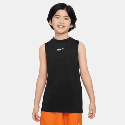 Nike Pro Older Kids' (Boys') Sleeveless Top - Black - Polyester