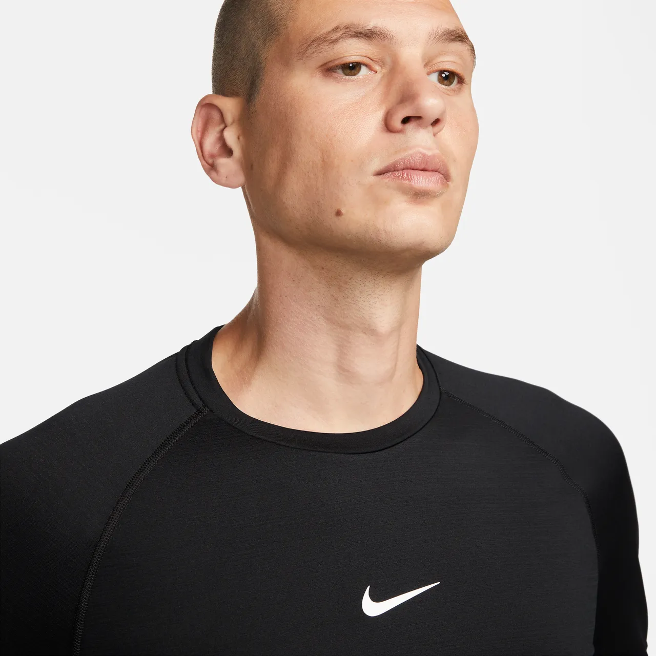 Nike Pro Warm Men's Long-Sleeve Top - Black - Polyester