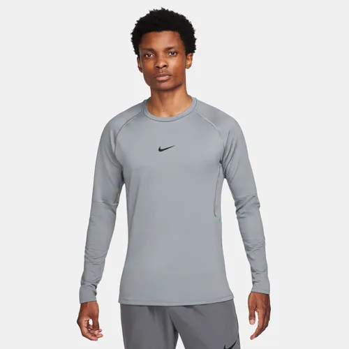 Nike Pro Warm Men's Long-Sleeve Top - Grey - Polyester