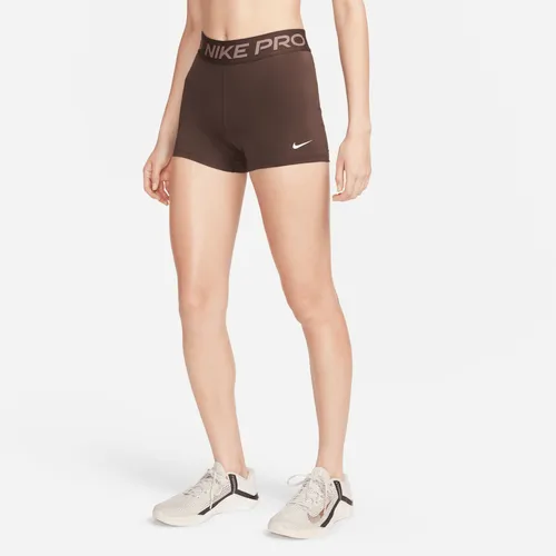 Nike Pro Women's 8cm (approx.) Shorts - Brown - Polyester