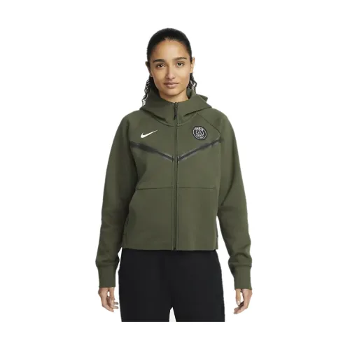 Nike , PSG Tech Fleece Windrunner Jacket ,Green female, Sizes: