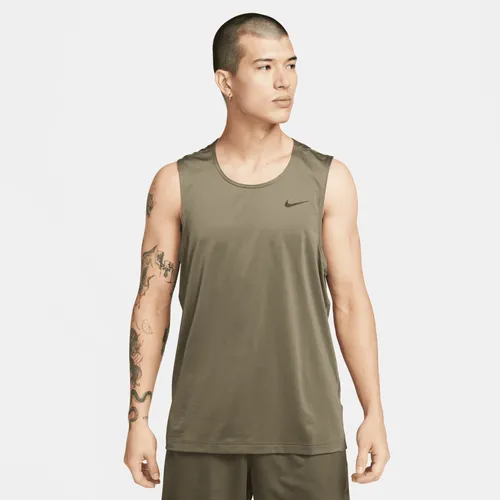 Nike Ready Men's Dri-FIT Fitness Tank Top - Green - Polyester