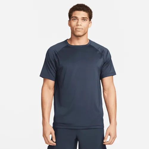 Nike Ready Men's Dri-FIT Short-sleeve Fitness Top - Blue - Polyester