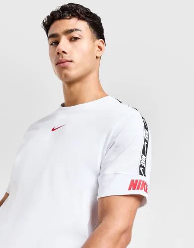Nike Repeat Tape T-Shirt - White - Mens