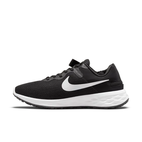 Nike Revolution 6 FlyEase Men's Easy On/Off Road Running Shoes - Black - Polyester