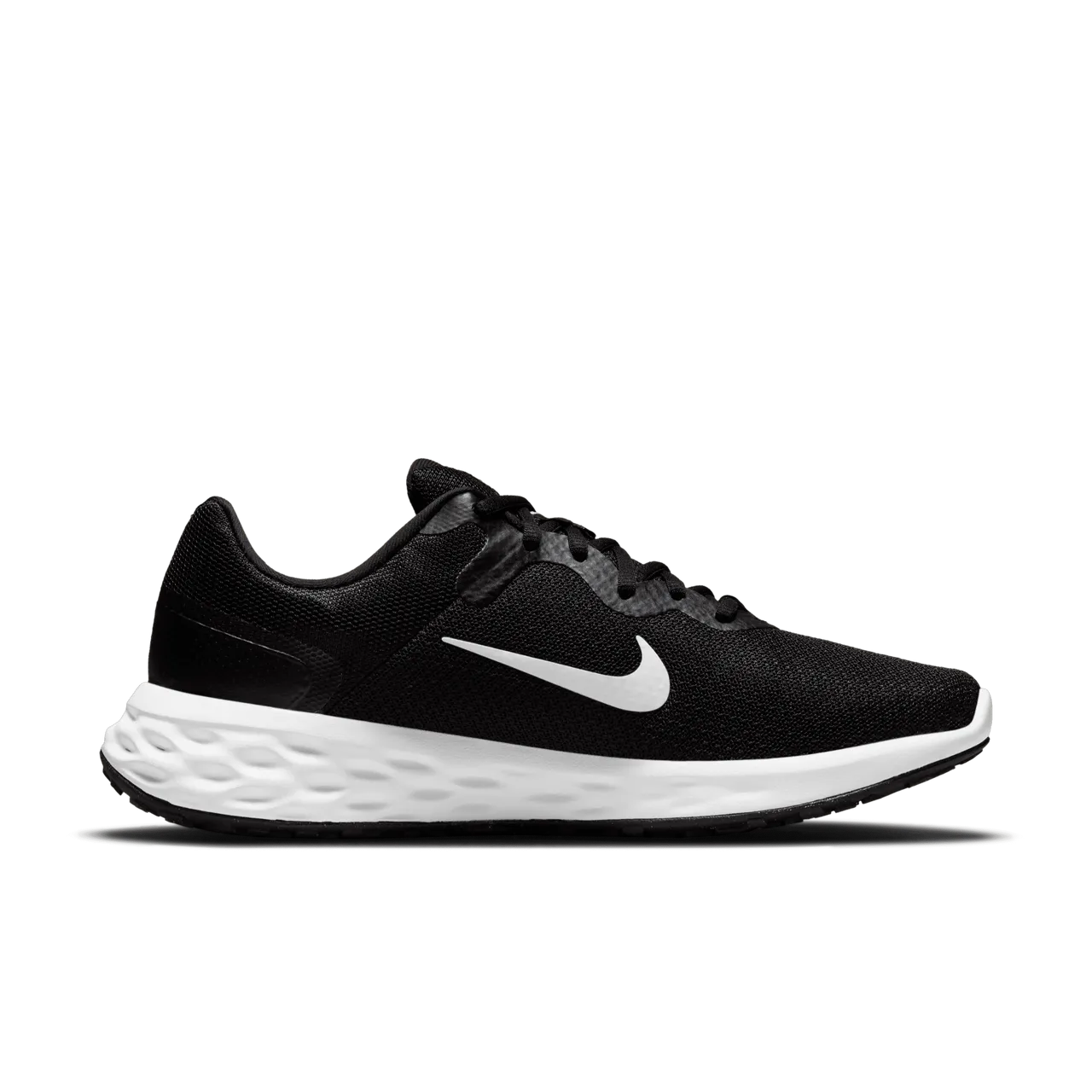 Nike Revolution 6 Men's Road Running Shoes - Black - Polyester