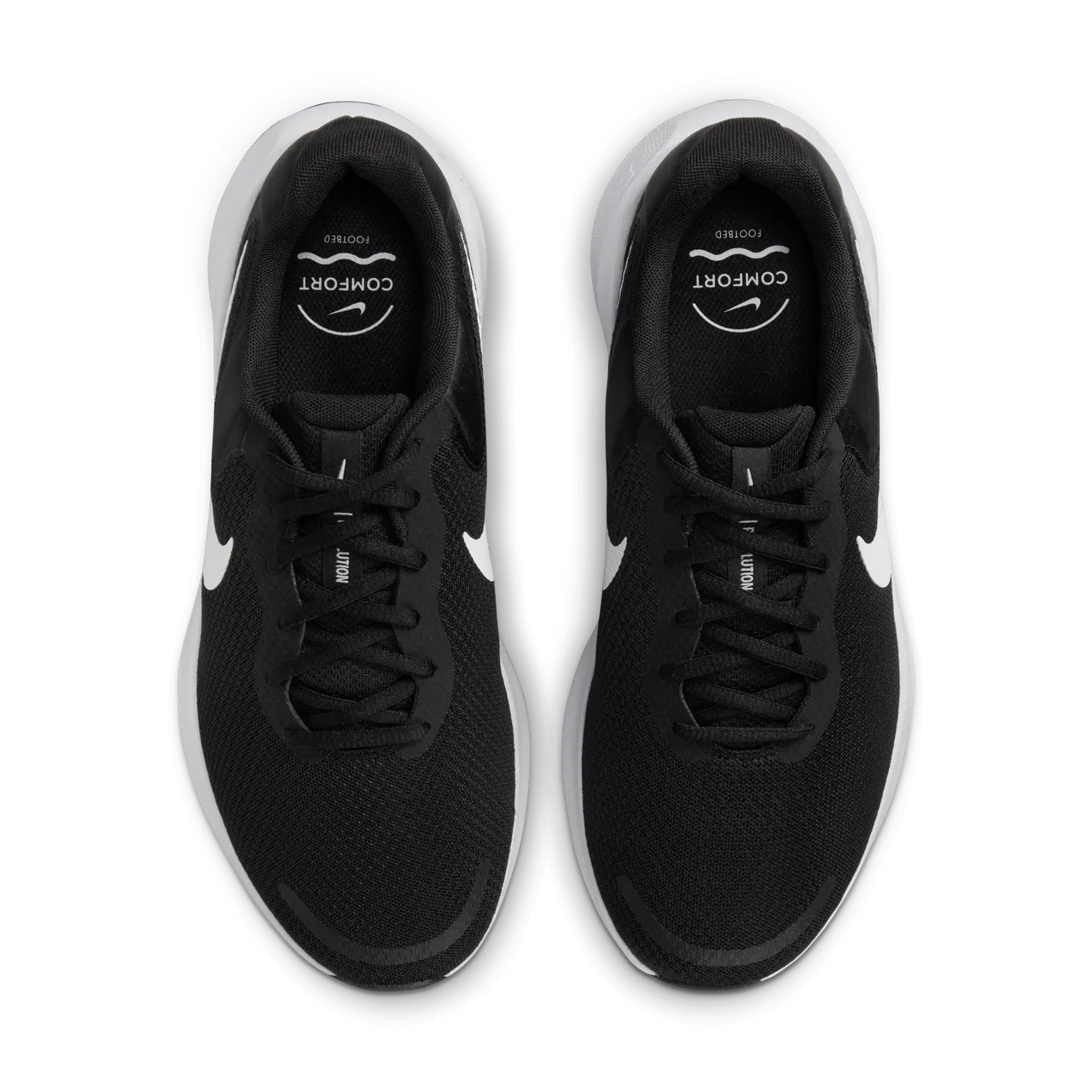 Nike Revolution 7 Men's Road Running Shoes (Extra Wide) - Black