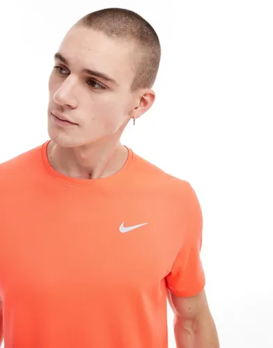 Nike Running Dri-FIT Miller t-shirt in orange-Red