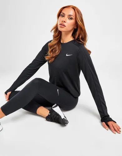 Nike Running Pacer Crew Top - Black - Womens