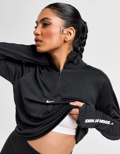 Nike Running Pacer Swoosh 1/4 Zip Top - Black - Womens