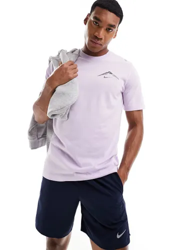 Nike Running Trail Dri-FIT logo t-shirt in purple