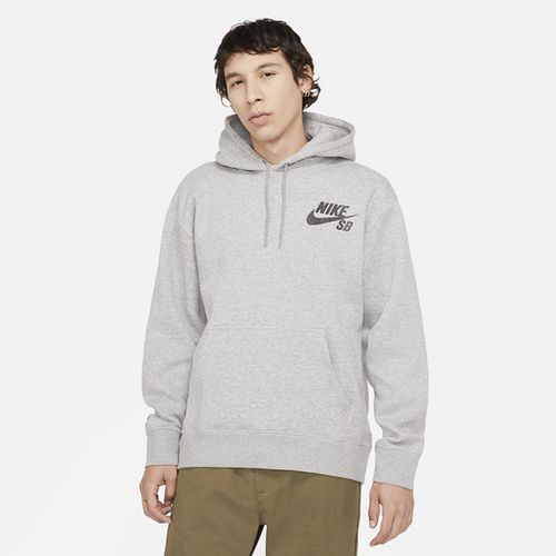 Nike SB Icon Pullover Skate Hoodie - Grey