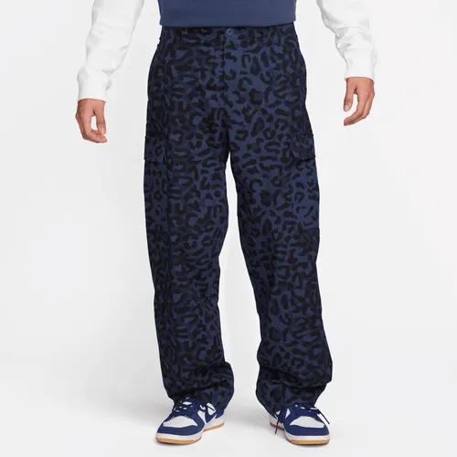 Nike SB Kearny Men's All-Over Print Cargo Trousers - Blue - Polyester