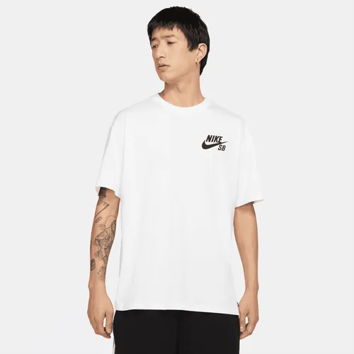 Nike SB Logo Skate T-Shirt - White - Cotton