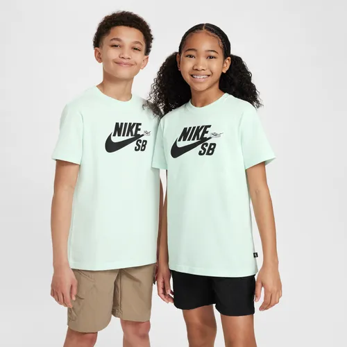 Nike SB Older Kids' T-Shirt - Green - Cotton