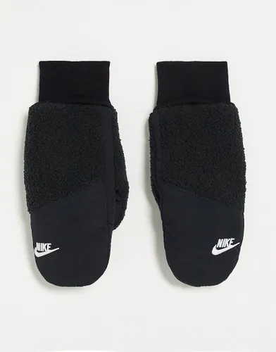 Nike Sherpa womens mittens in black
