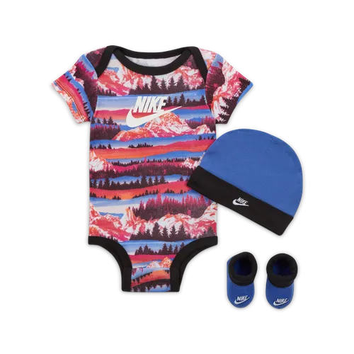 Nike Snow Day 3-Piece Boxed Set Baby 3-Piece Bodysuit Set - Purple - Polyester