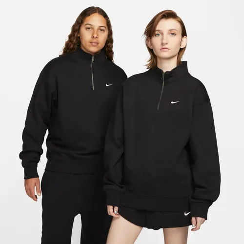 Nike Solo Swoosh Men's 1/4-Zip Top - Black - Polyester