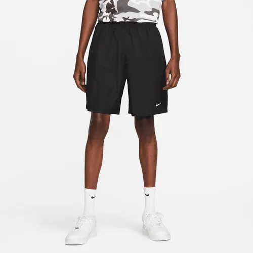 Nike Solo Swoosh Men's Woven Shorts - Black - Polyester