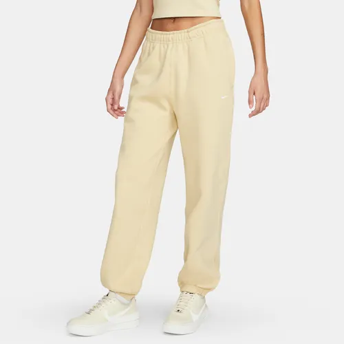 Nike Solo Swoosh Women's Fleece Trousers - Brown - Cotton