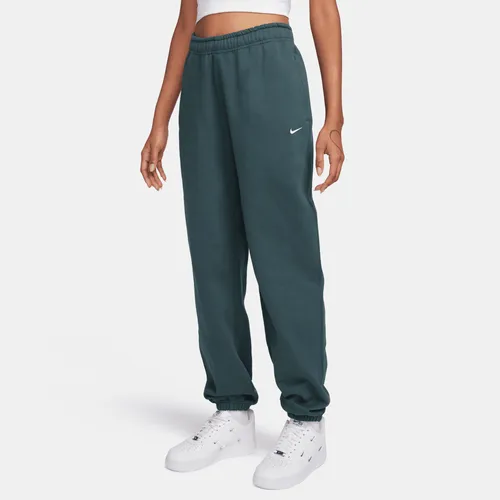 Nike Solo Swoosh Women's Fleece Trousers - Green - Cotton