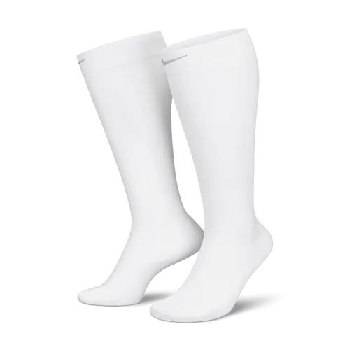 Nike Spark Lightweight Over-The-Calf Compression Running Socks - White - Nylon