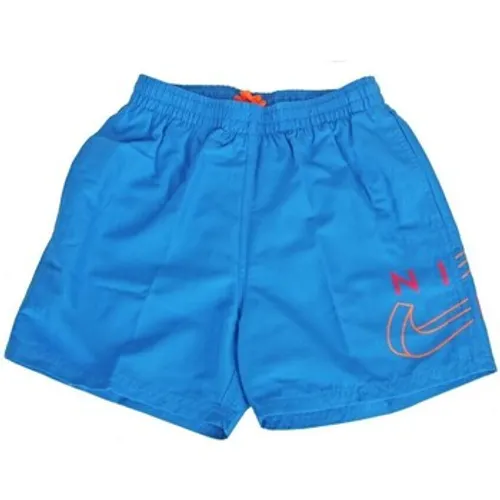 Nike  Split Logo Lap 4  boys's Children's Cropped trousers in Blue