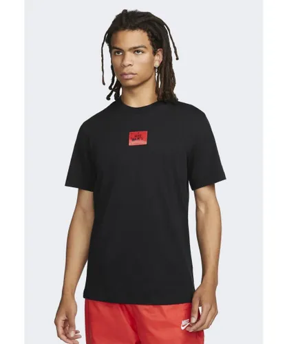Nike Sportswear Air Max Mens T-Shirt in Black Jersey