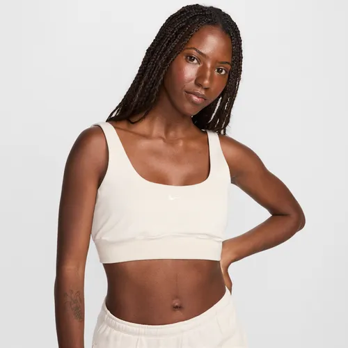 Nike Sportswear Chill Terry Women's Slim French Terry Cropped Tank Top - Brown - Cotton