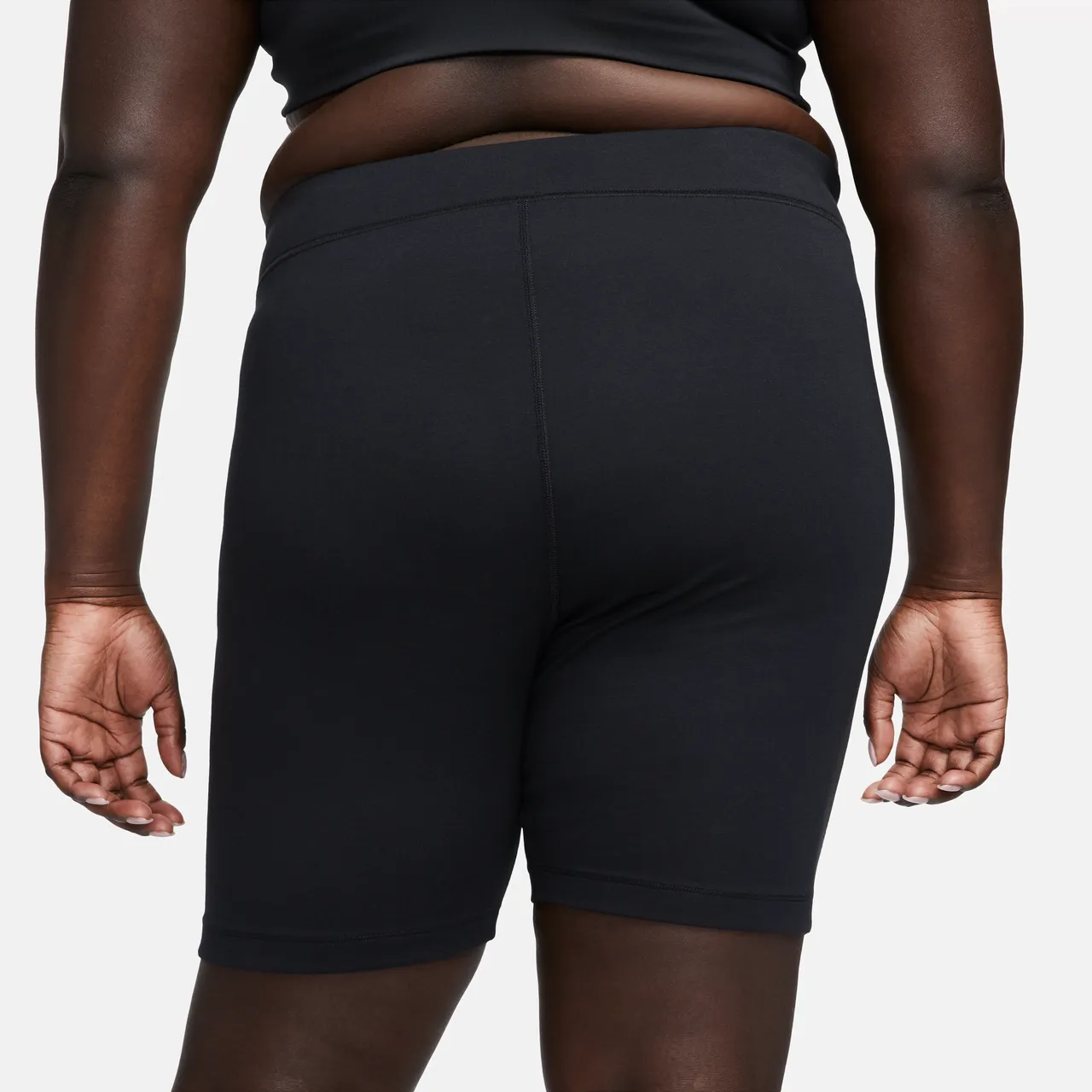 Nike Sportswear Classic Women's High-Waisted 20.5cm (approx.) Biker Shorts - Black - Polyester