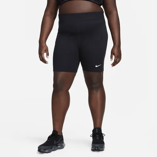 Nike Sportswear Classic Women's High-Waisted 20.5cm (approx.) Biker Shorts - Black - Polyester
