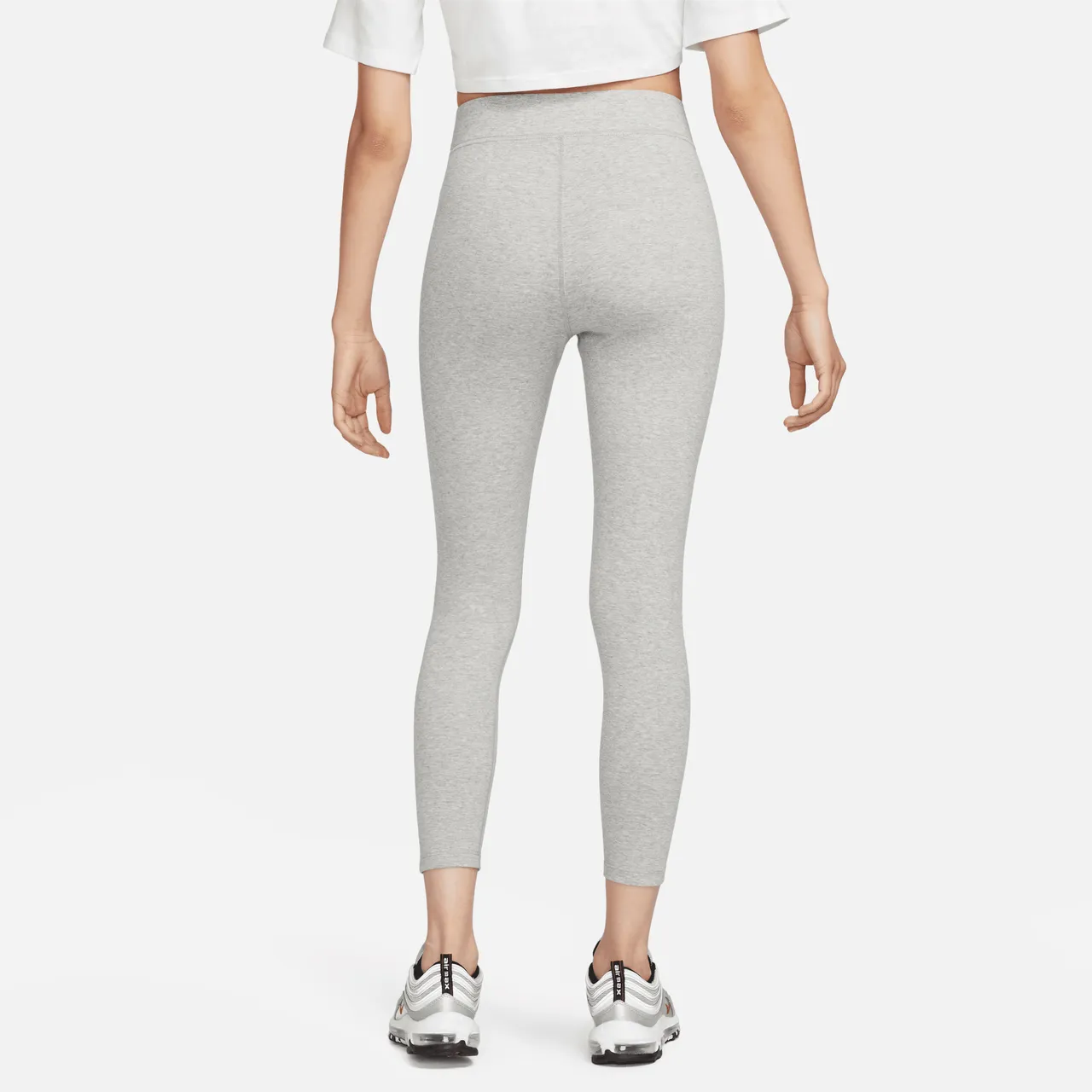 Nike Sportswear Classic Women's High-Waisted 7/8 Leggings - Grey - Polyester
