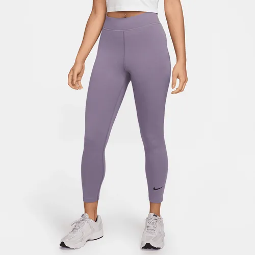 Nike Sportswear Classic Women's High-Waisted 7/8 Leggings - Purple - Polyester