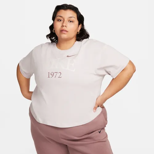Nike Sportswear Classic Women's T-Shirt - Purple - Cotton