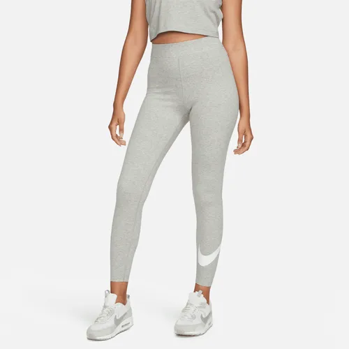 Nike Sportswear Classics Women's High-Waisted Graphic Leggings - Grey - Polyester