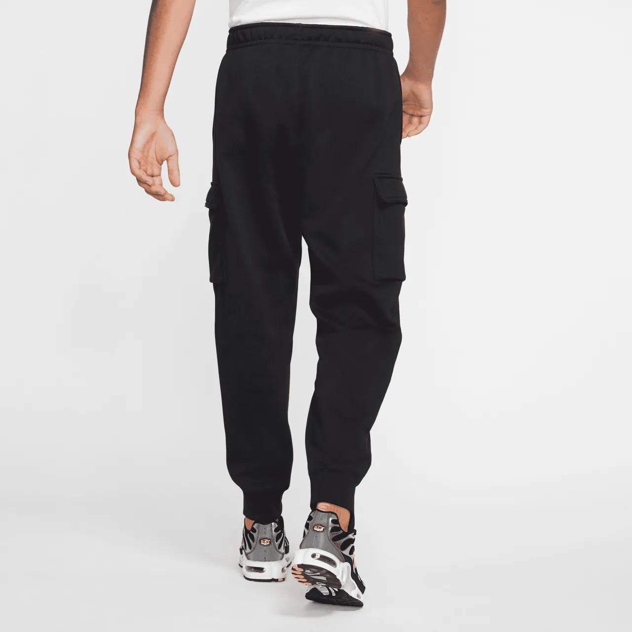 Nike Sportswear Club Fleece Men's Cargo Trousers - Black - Cotton