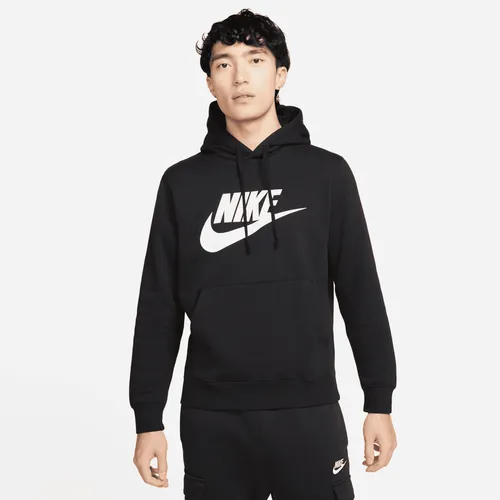 Nike Sportswear Club Fleece Men's Graphic Pullover Hoodie - Black