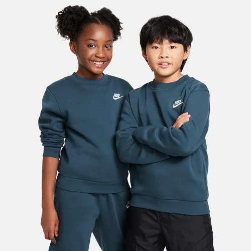Nike Sportswear Club Fleece Older Kids' Sweatshirt - Green - Polyester
