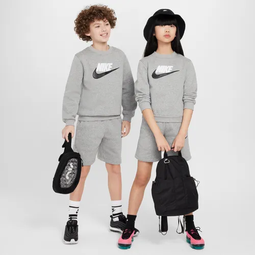 Nike Sportswear Club Fleece Older Kids' Tracksuit Shorts Set - Grey - Cotton