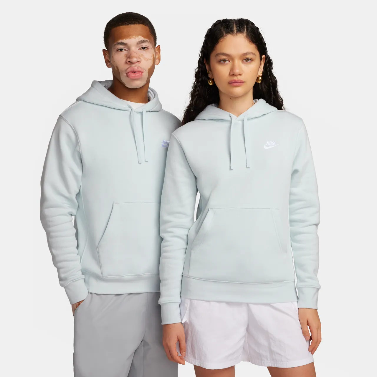 Nike Sportswear Club Fleece Pullover Hoodie - Grey - Cotton