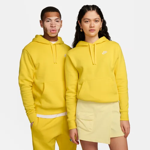 Nike Sportswear Club Fleece Pullover Hoodie - Yellow - Cotton