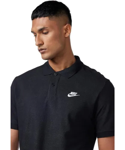Nike Sportswear Club Mens Polo Shirt in Black Cotton