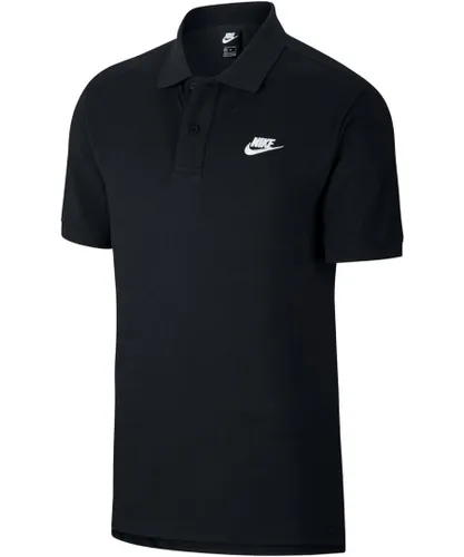 Nike Sportswear Club Mens Polo Shirt in Black Cotton