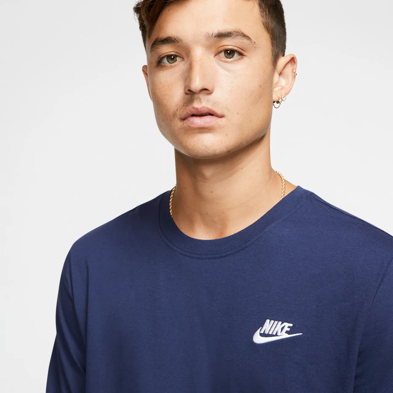 Nike Sportswear Club Men's T-Shirt - Blue - Cotton