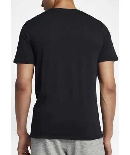 Nike Sportswear Club Mens T Shirt in Black Cotton